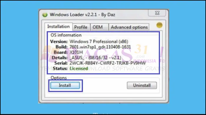 Windows 7 Activator Bagas31