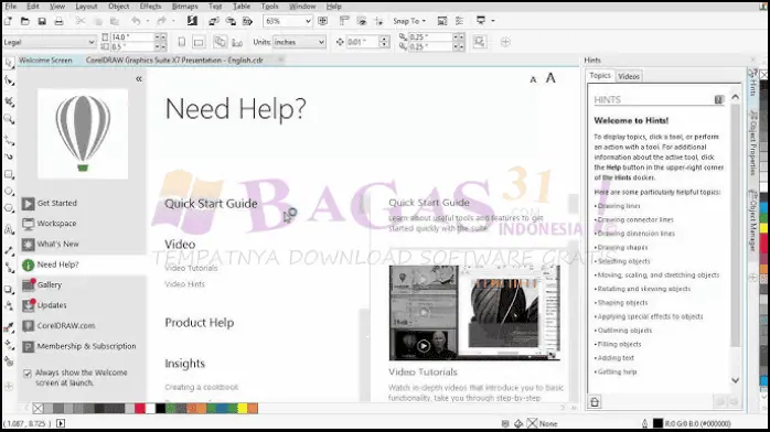 Download Corel DRAW X7 Portable Bagas31