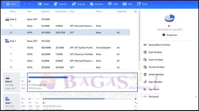 Download AOMEI Partition Assistant Bagas 31