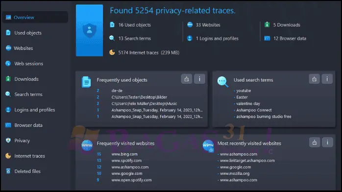 Download Ashampoo Privacy Inspector Bagas 31
